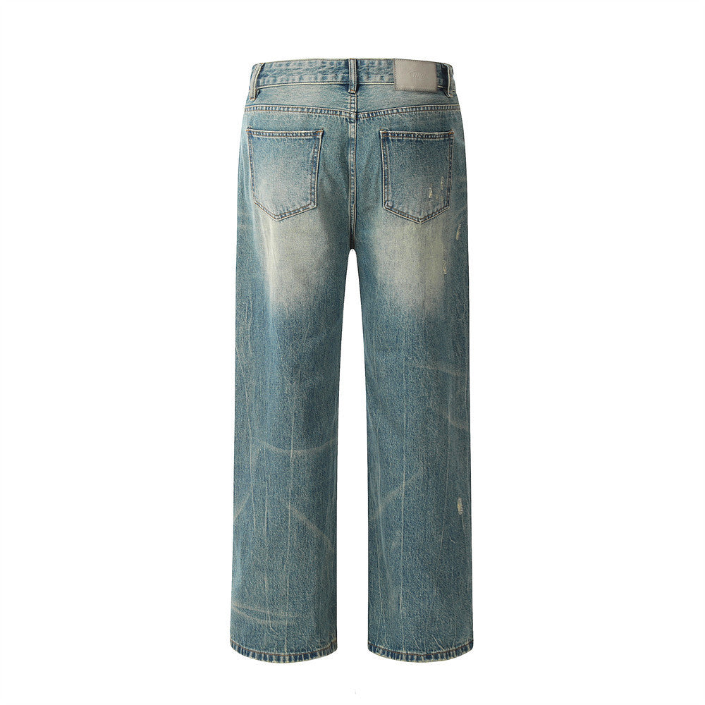 Retro Distressed Jeans For Men