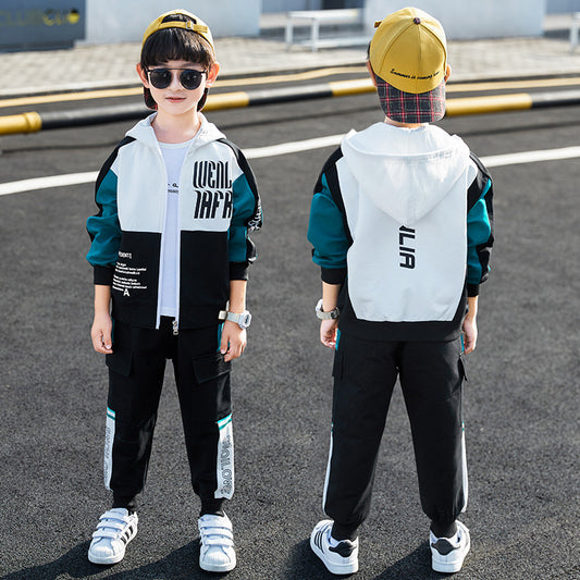 Boys Spring Clothing Sports Jacket Trousers Suit