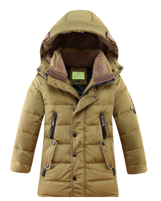 -30 Degree Children's Winter Jackets Big Boys Warm Winter Down Coat Thickening Outerwear