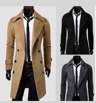 Men Long Trench Coat