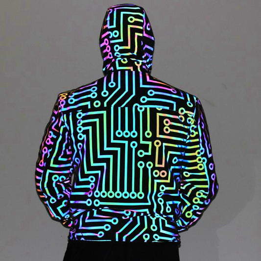 Men And Women Colorful Reflective Jacket