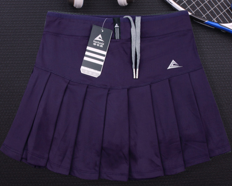 New Girls Tennis Skirts with Safety Shorts , Quick Dry Women Badminton Skirt