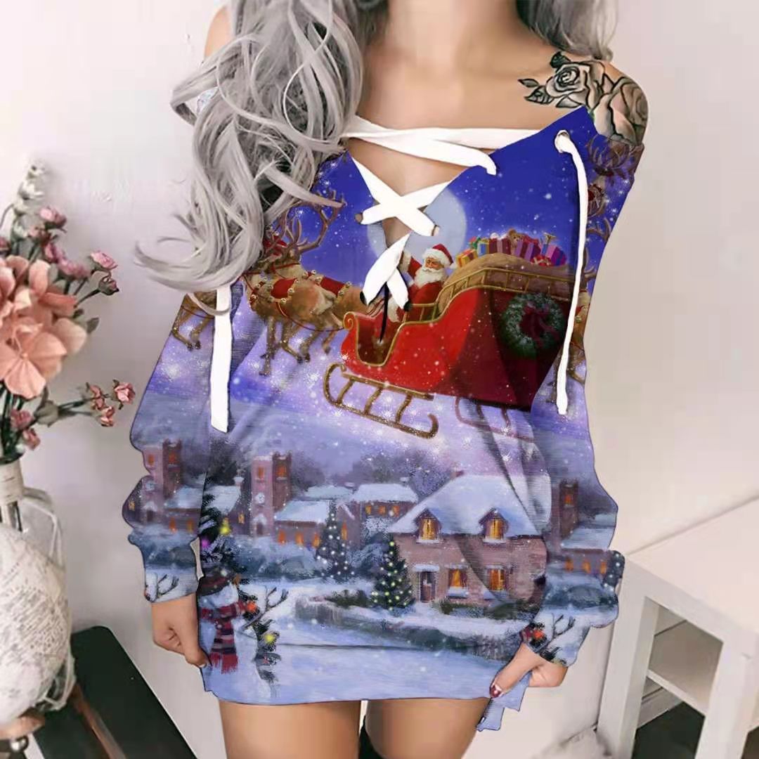 Autumn And Winter Christmas Long Sleeved Sweater Women