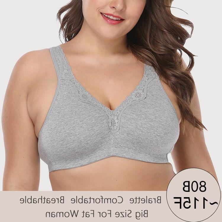 Underwired Bra Plus Size Fat Women Bralette Underwear 100E