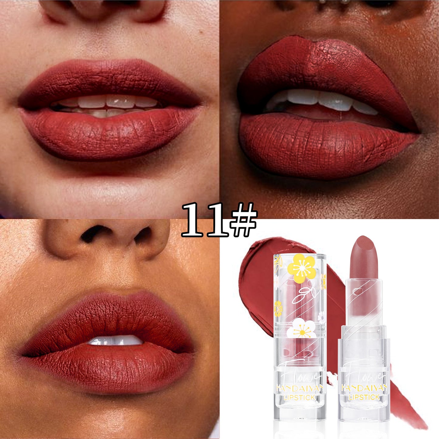 Matte Lipstick 12 Colors Handaiyan Makeup Matte Waterproof