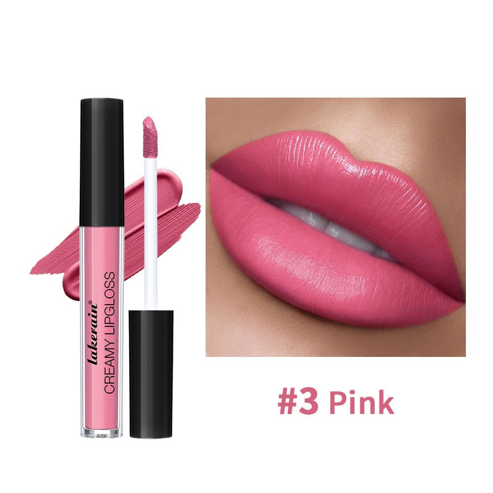 Semi Matte Velvet Waterproof No Stain On Cup Moisturizing Lip Gloss