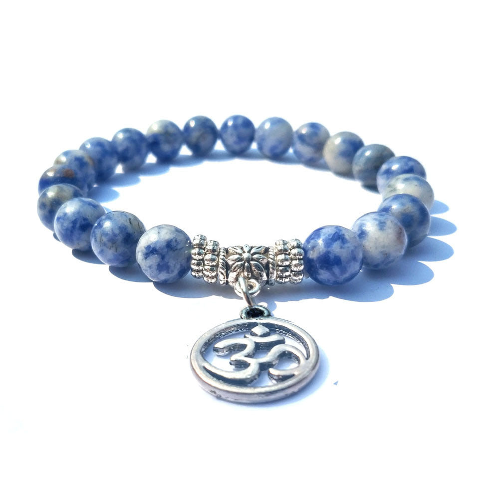 White Point Blue Energy Stone Bracelet
