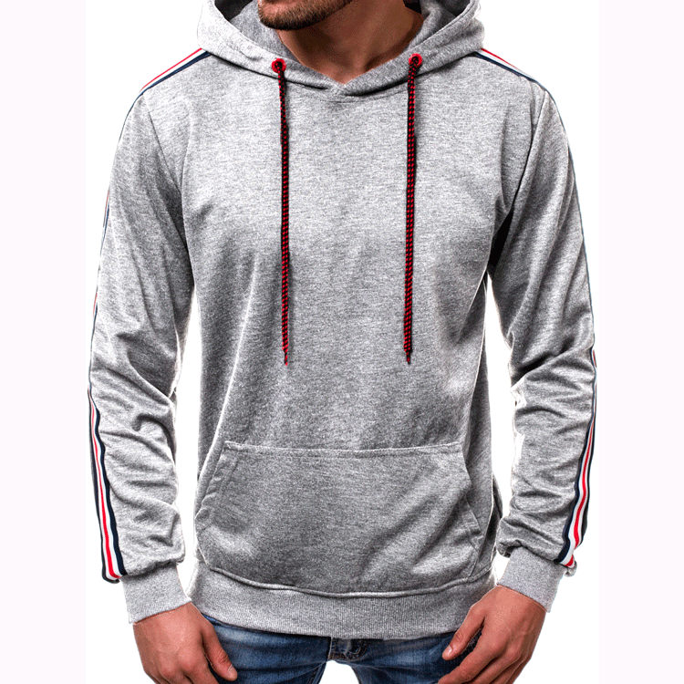 Hoodie Jumper Fashion Line Splicing Mens