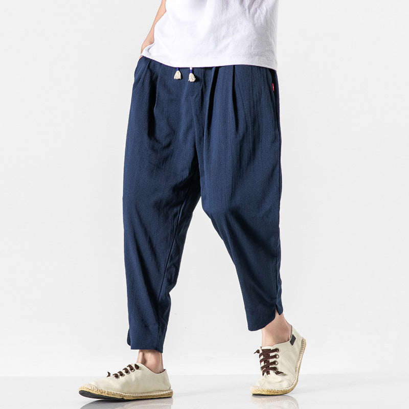 Trendy Retro Harlan Cropped Pants Men