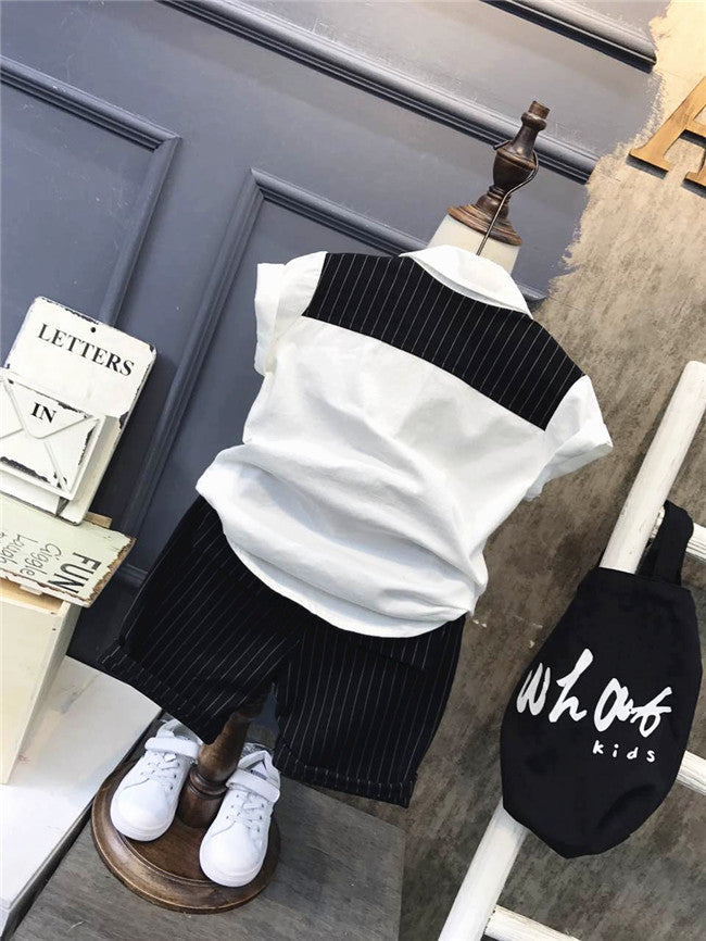 Two-piece boy summer suit