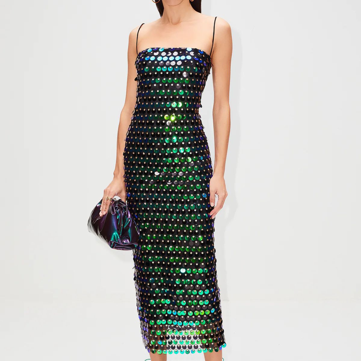 Fashion Lady Sequin Irregular Dress