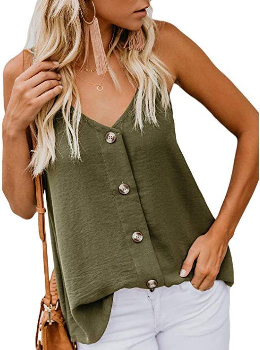 Summer Sexy Thin Shoulder Strap Top Women New Casual Top