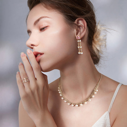 Natural Pearl Ring S925 Silver Index Finger