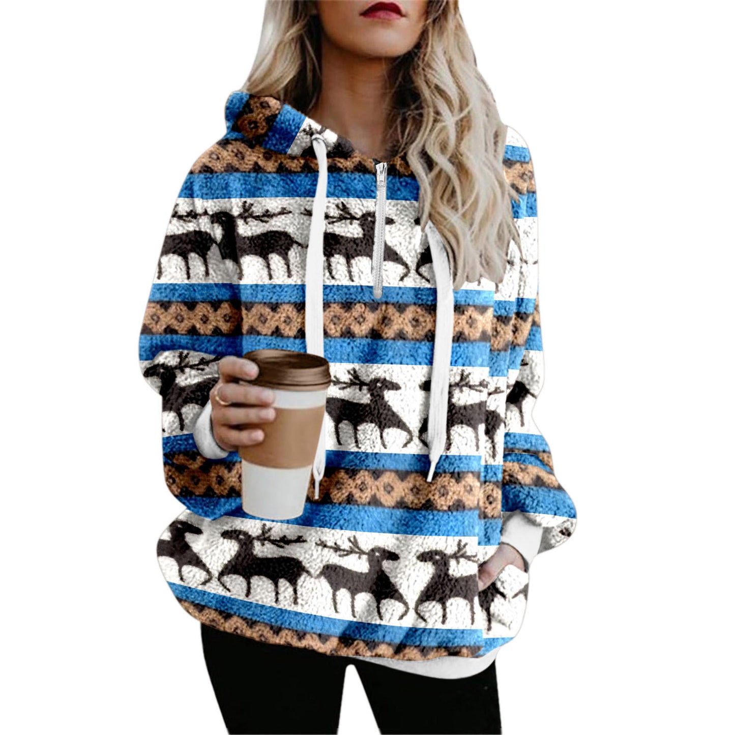 Christmas Printed Sweater For Women Autumn And Winter