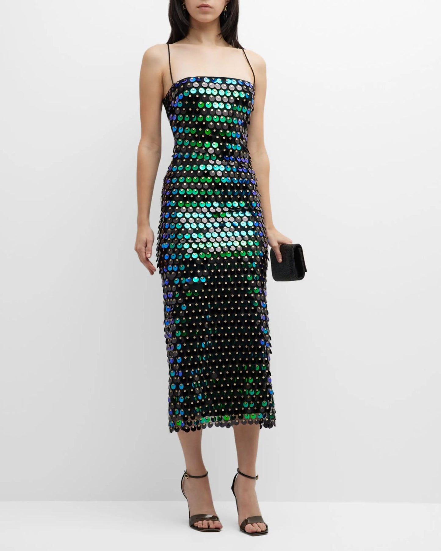 Fashion Lady Sequin Irregular Dress