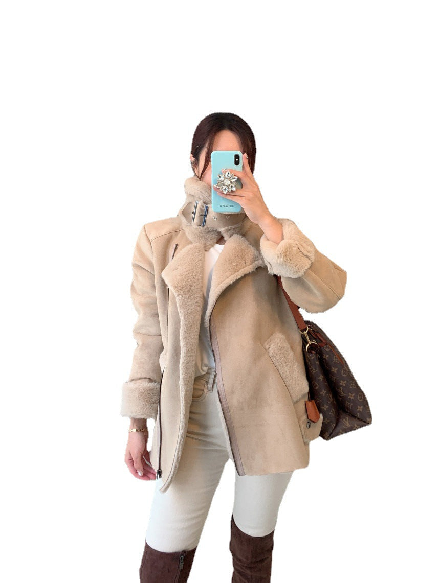 Thickened Jacket Women Long Sleeve Loose Coat