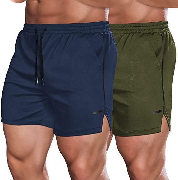 Running Training Mesh Color Matching Fitness Shorts Men