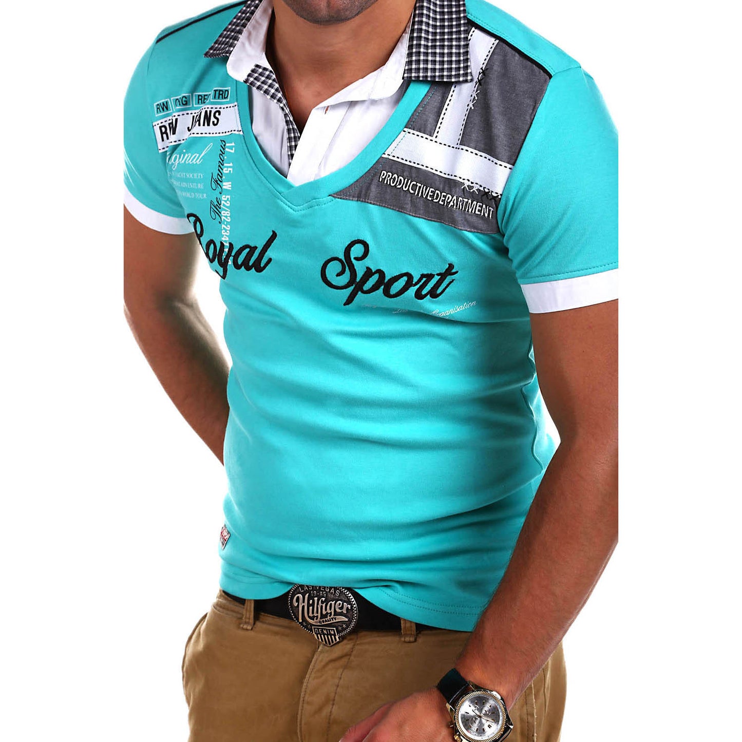 Men's Short-sleeved T-shirt Business Men's Polo Shirt