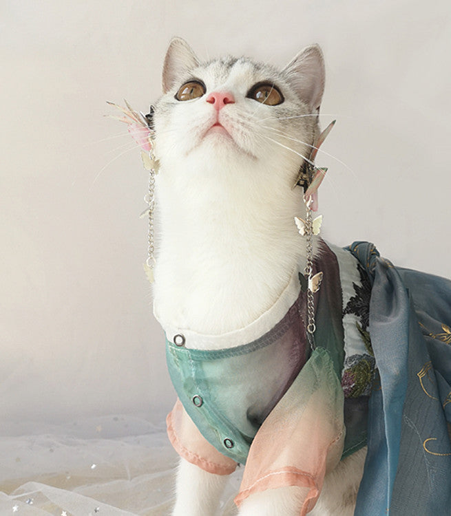 Spring Breeze Cat Hanfu Clothes Antique Hair Loss Thin Section