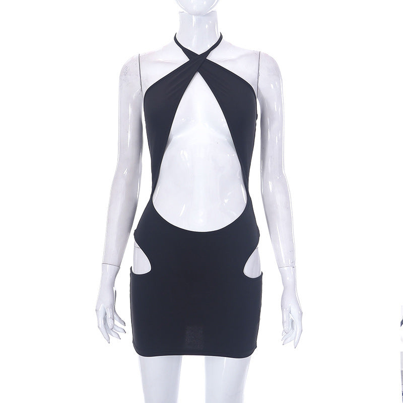 Fashionable Buttocks Cut Out Dress For Women