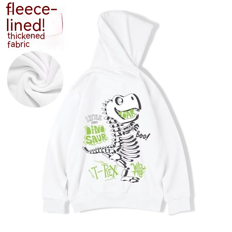 Fleece Hooded Jacket Fashion Brand Loose Sweater