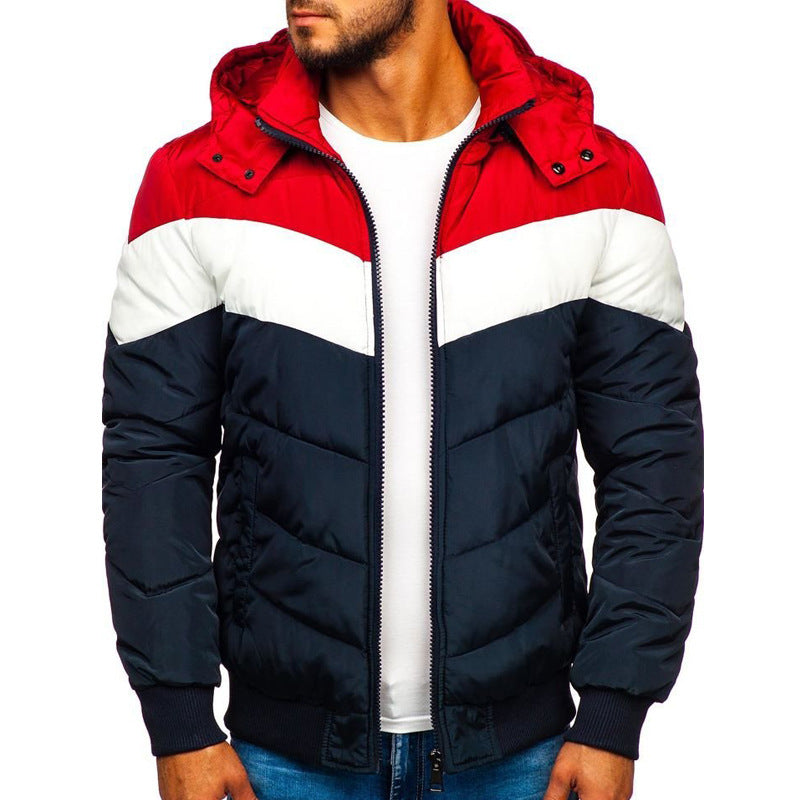 Hooded Cotton Jacket Men's Winter Thick Warm Jacket