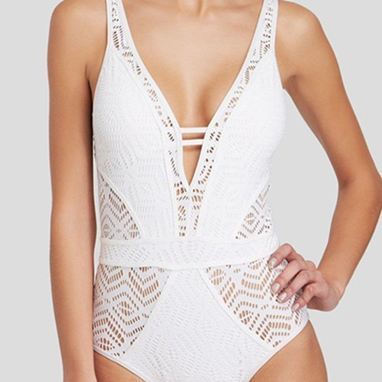 One-piece cut-out swimsuit