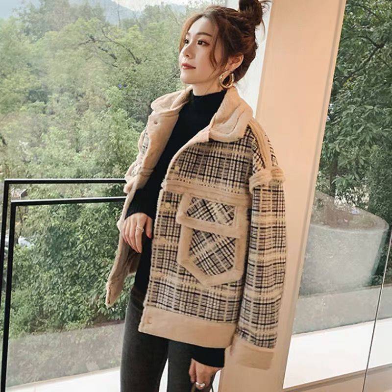 Lamb Plush Coat And Fur Coat Women