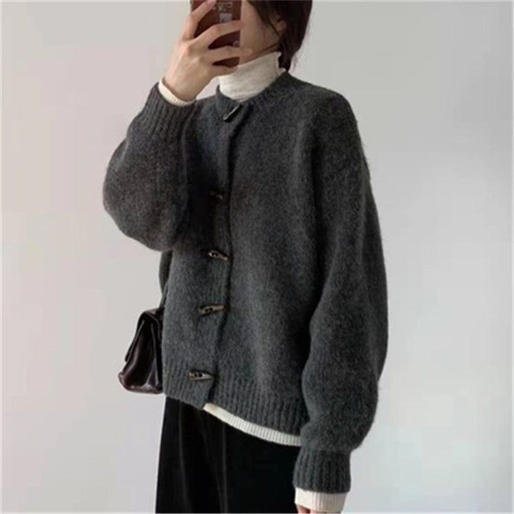 Women Loose Western Style Sweater Coat