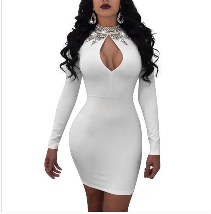 Women's Long Sleeve Dress Club Bar Sexy Dress Women