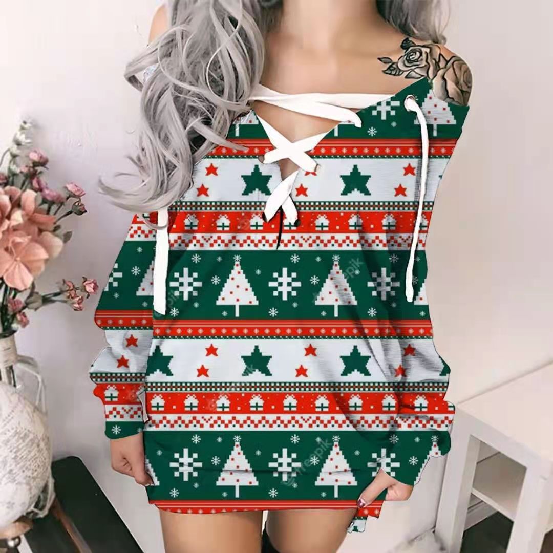 Autumn And Winter Christmas Long Sleeved Sweater Women