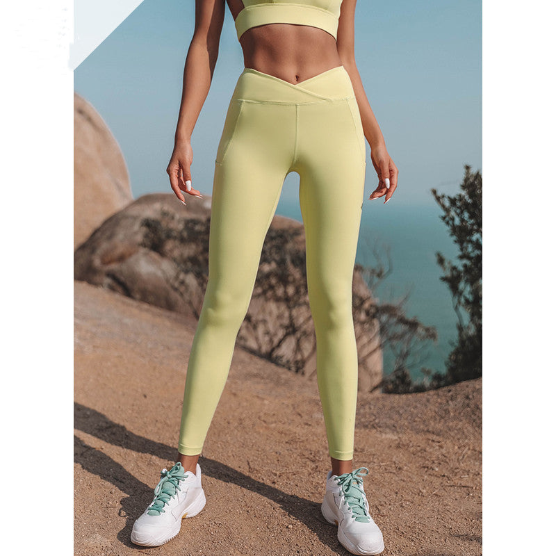 Summer New Shockproof Sports Underwear Women Stretch Tight Yoga Pants Running Fitness Suit