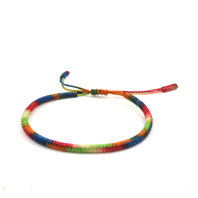 Colorful energy bracelet braided rope