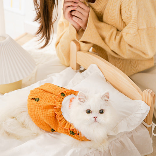 Kitten Carrot Vest Clothes Keep Warm In Winter