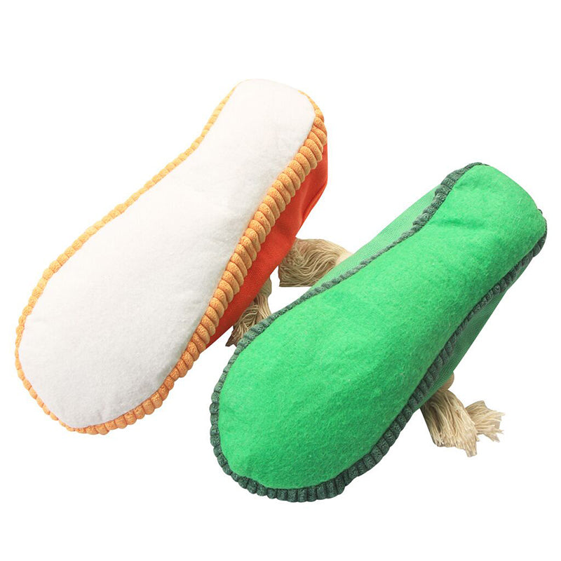 Slippers dog toy