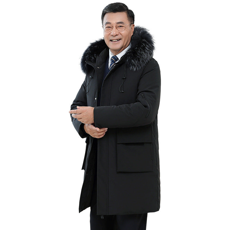 Winter New Thick Mid-length Cold-proof Warm Men's Coat