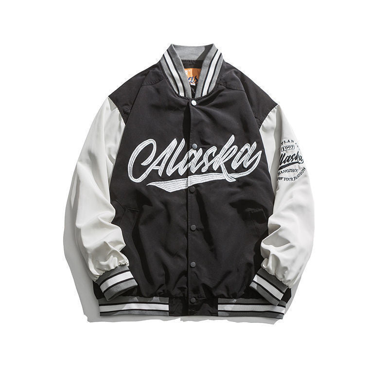 Japanese Baseball Uniform Jacket Men Loose