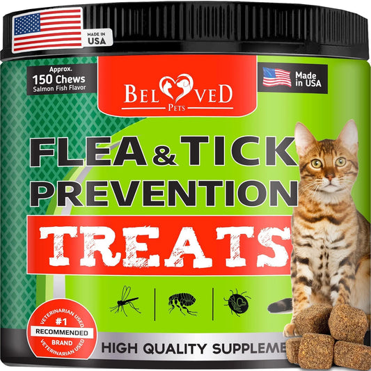 Flea And Tick Prevention Chewable Pills For Cats Revolution Oral Flea Treatment For Pets Pest Control & Natural Defense Chewables Small Tablets Salmon Fish Taste CANNOT Be Listed For Sale On Amazon