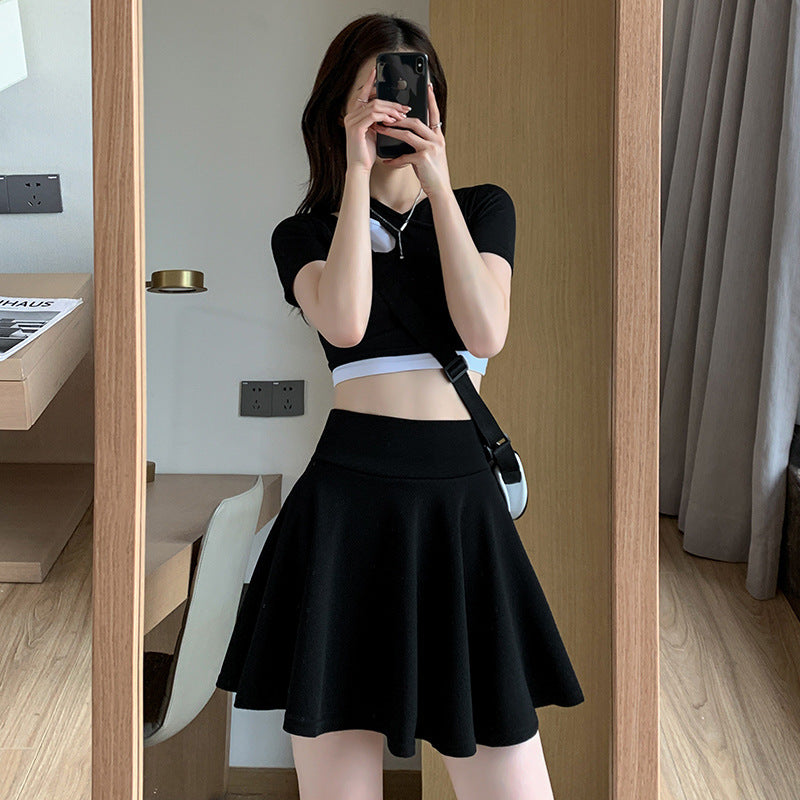 Puffy Skirt High Waist Pleated Skirt