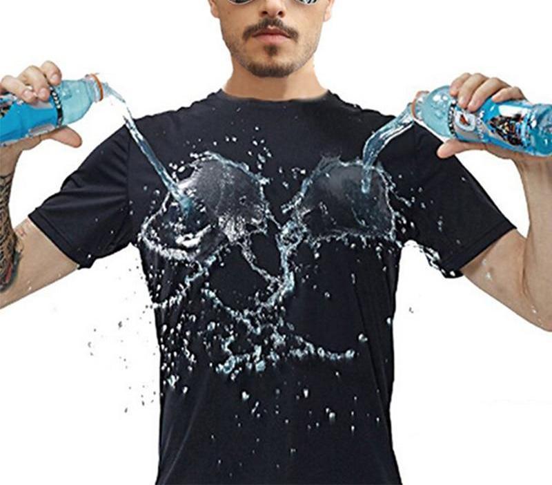 Quick-drying Waterproof Anti-fouling T-shirt Couple Half Sleeve Bottoming Shirt