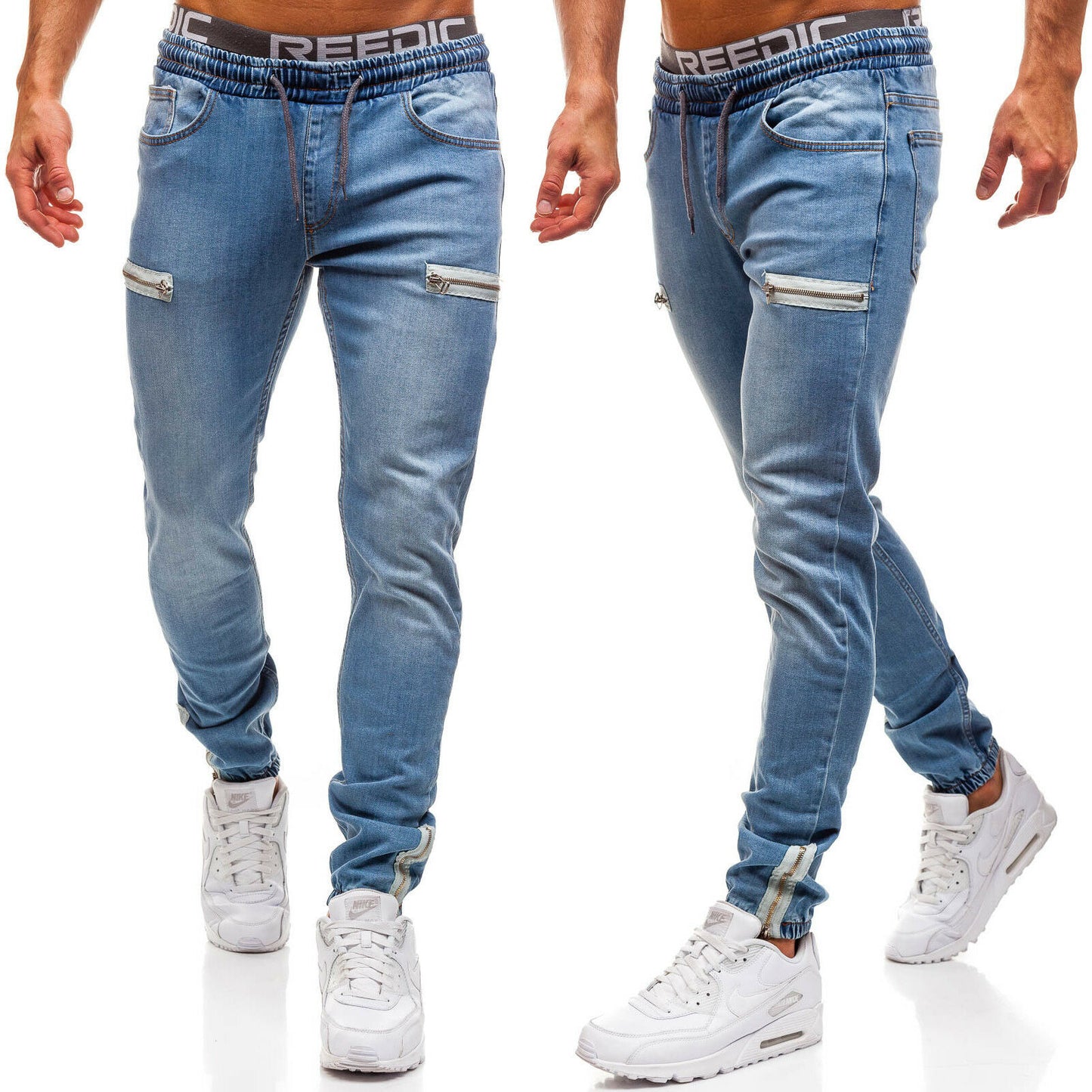 Men's denim fabric sports jeans