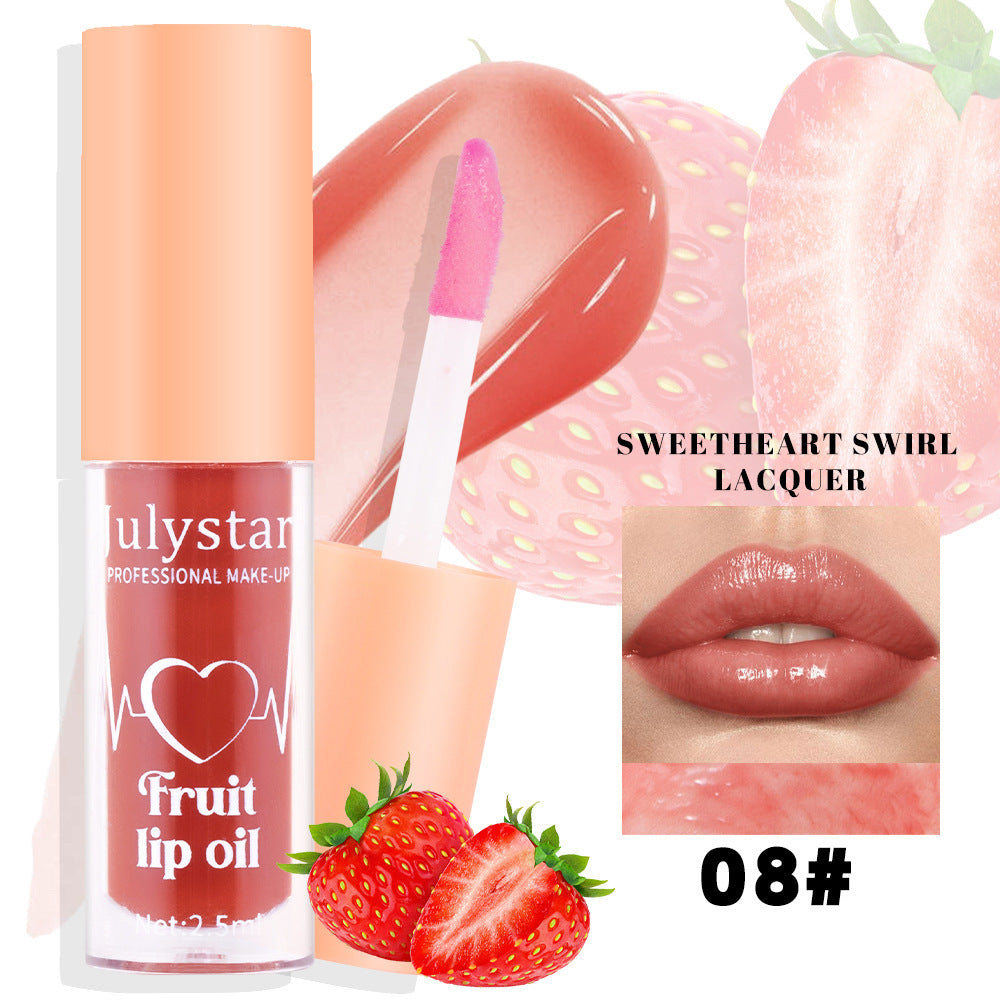 20 Colors Fruit Lip Lacquer Water Light Transparent Moisturizing