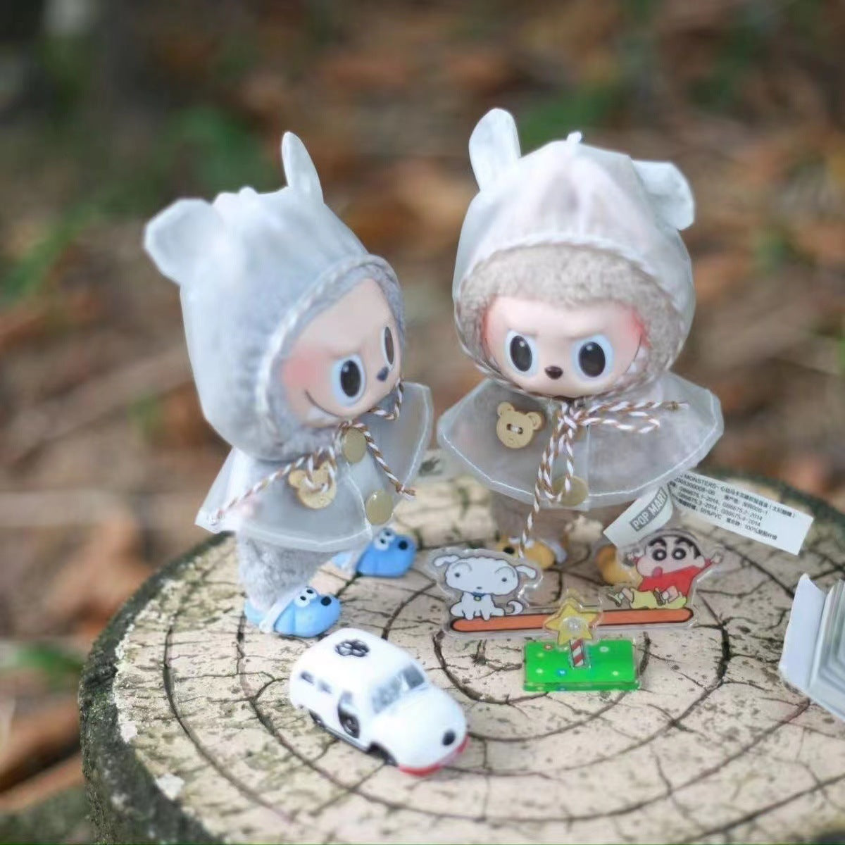 Suitable For 17CM Doll Clothes Vinyl Doll Raincoat