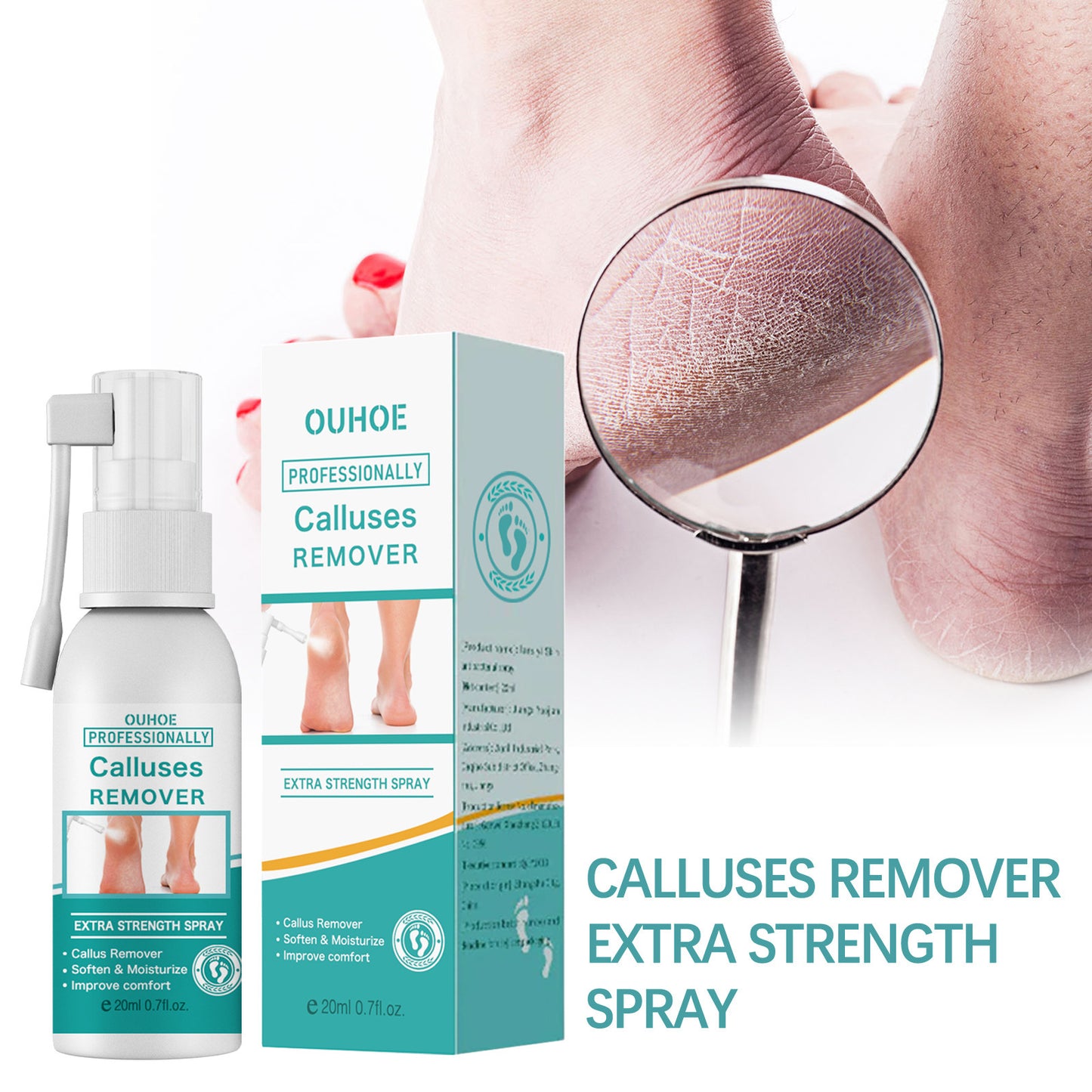 Calluses Repair Spray Foot Heel Anti-chapping Cleaning Cutin