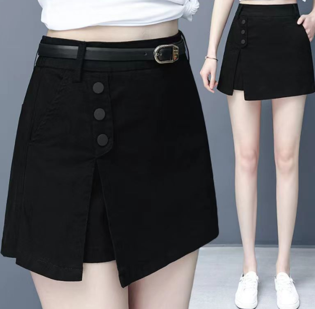 Women's New Literary Wide Leg Shorts Skirt Women