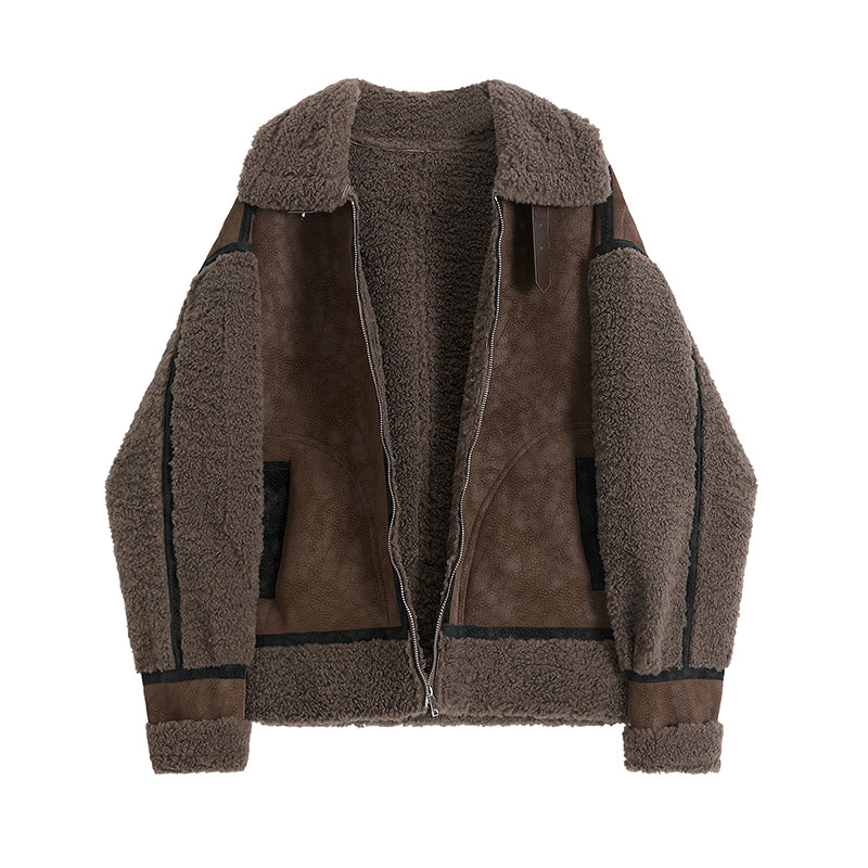 Fashion Fur Integrated Short Coat Women