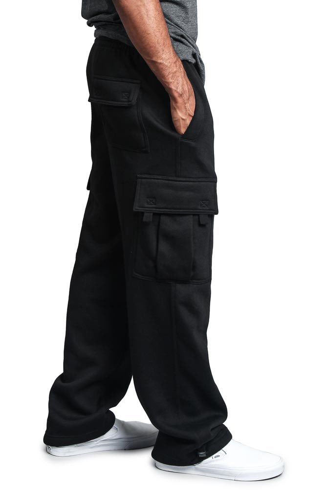 Casual multi-pocket loose straight-leg overalls