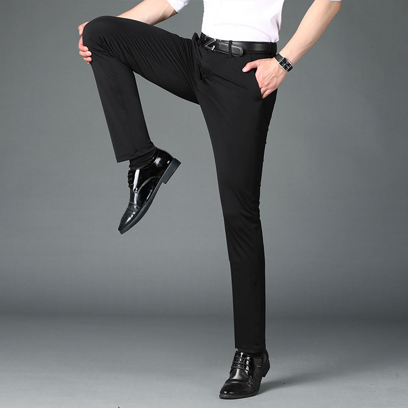 Fashion Casual Pants Summer Ice Silk Men