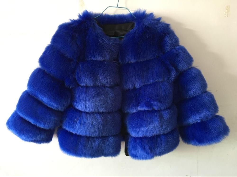 FAUX Fur Coat Elegant Thick Warm Outerwear Fake Fur Jacket Chaquetas Mujer