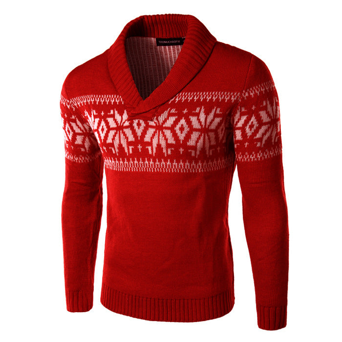 Simple Casual Fashion Sweater Christmas Men's All-match Trend